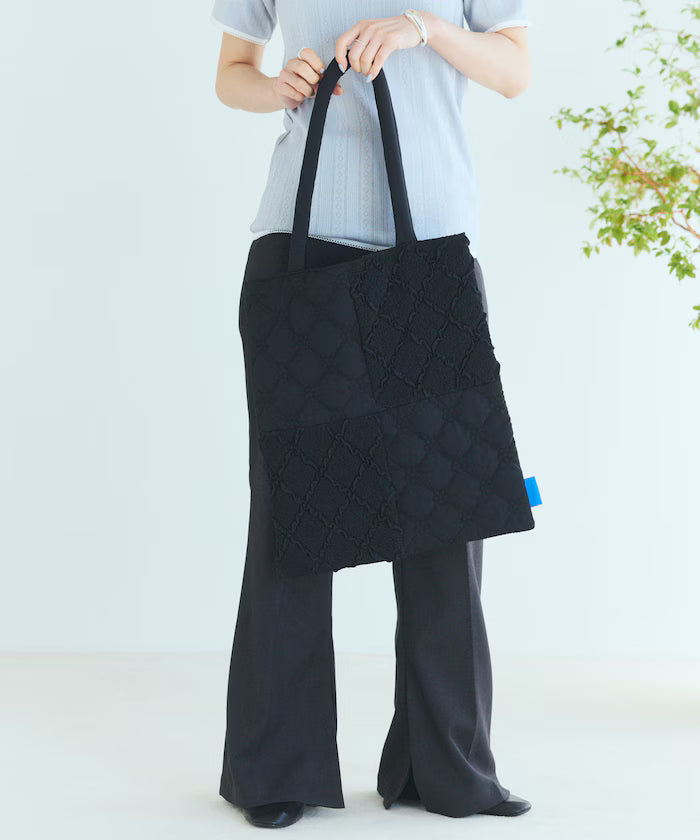 Flower Quilt Patchwork Tote Bag