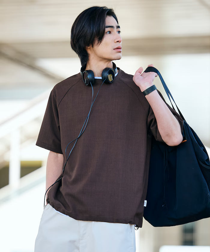 AiRide/Air Ride Relaxed Fit Raglan Short Sleeve Pullover/Moisture Wicking/UV Cut/Hem Code [Limited Edition]