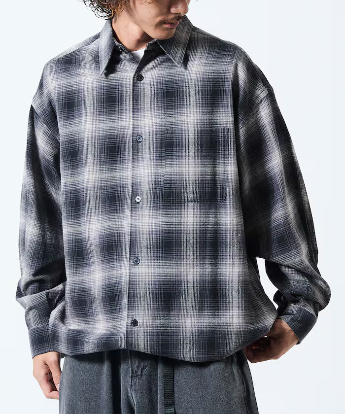 Wide Silhouette Ombre Check Spindle Shirt [Limited Edition]