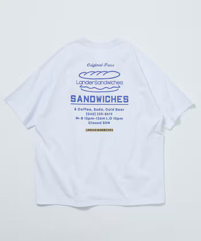 LANDER SANDWICHES×FREAK'S STORE/Lander Limited Edition Big Silhouette Back Print Crew Neck T-Shirt 【Limited Release】