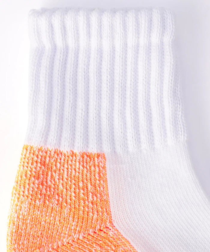 Sinker Sole Color Quarter Socks (for size 25.0-27.0cm)