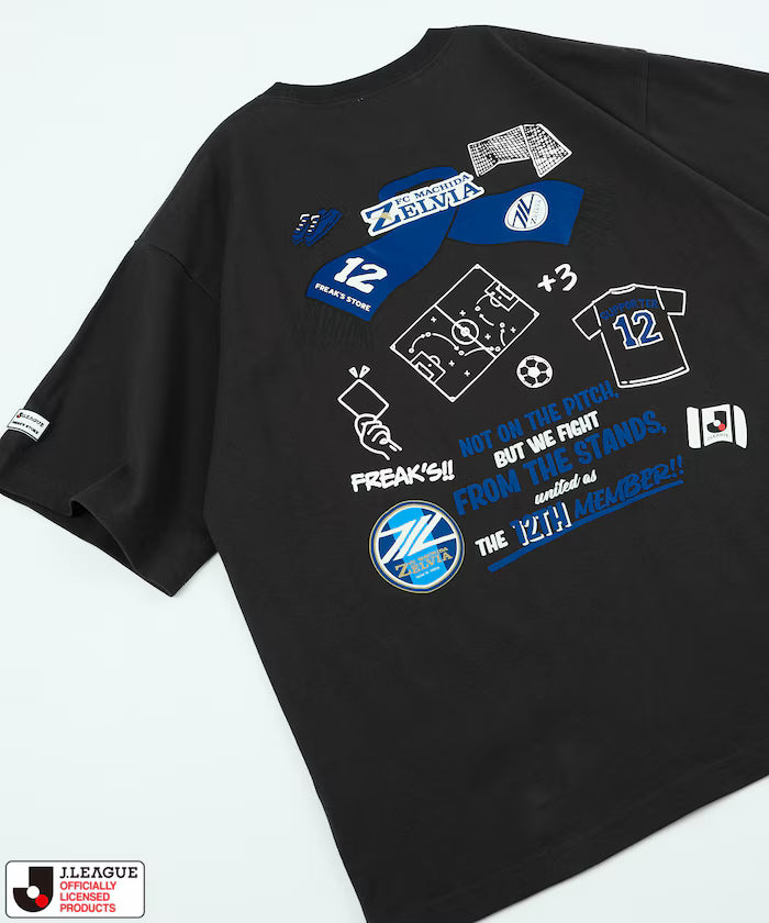 [May 15 12:00 Sale Start] J.LEAGUE × FREAK'S STORE Exclusive SUPPORTERS SHORT SLEEVE TEE [FC Machida Zelvia] - Charcoal Gray