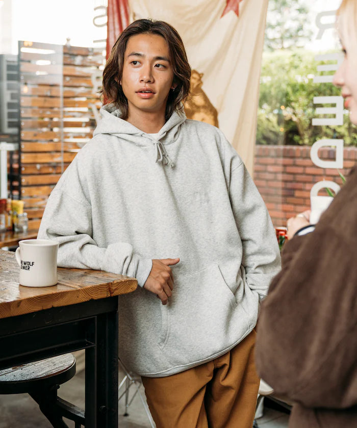 SHE WOLF DINER×FREAK'S STORE/She Wolf Diner Limited Edition Big Silhouette Back Embroidery Hoodie/WOLF 【Limited Release】