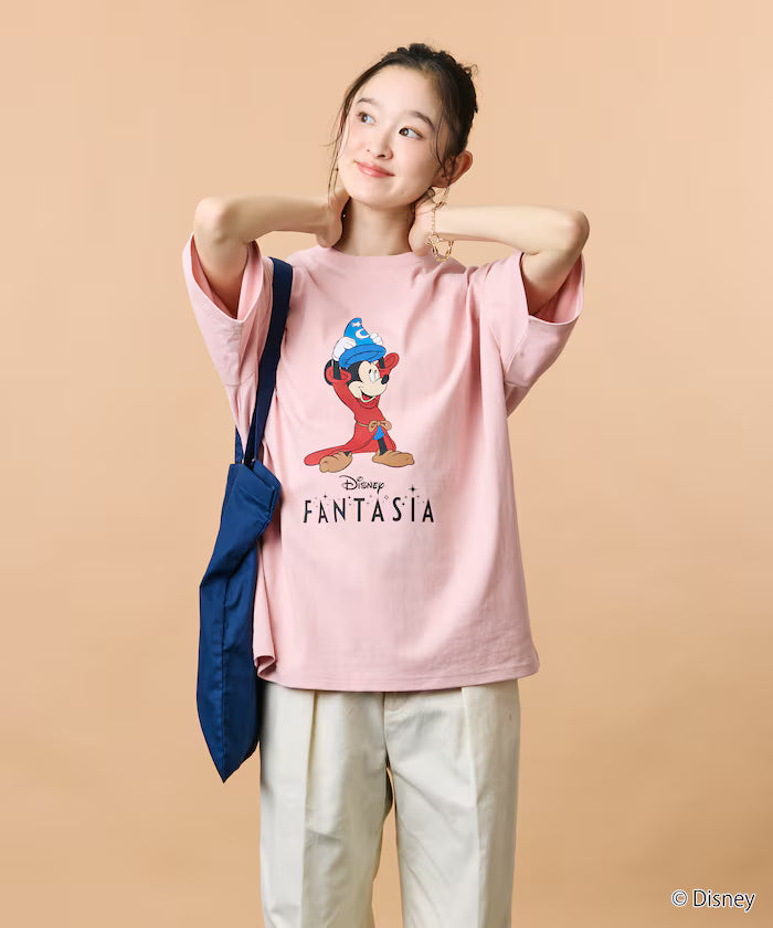 DISNEY/Mickey Mouse 'Fantasia'/Crew Neck Print T-Shirt 【Limited Edition】