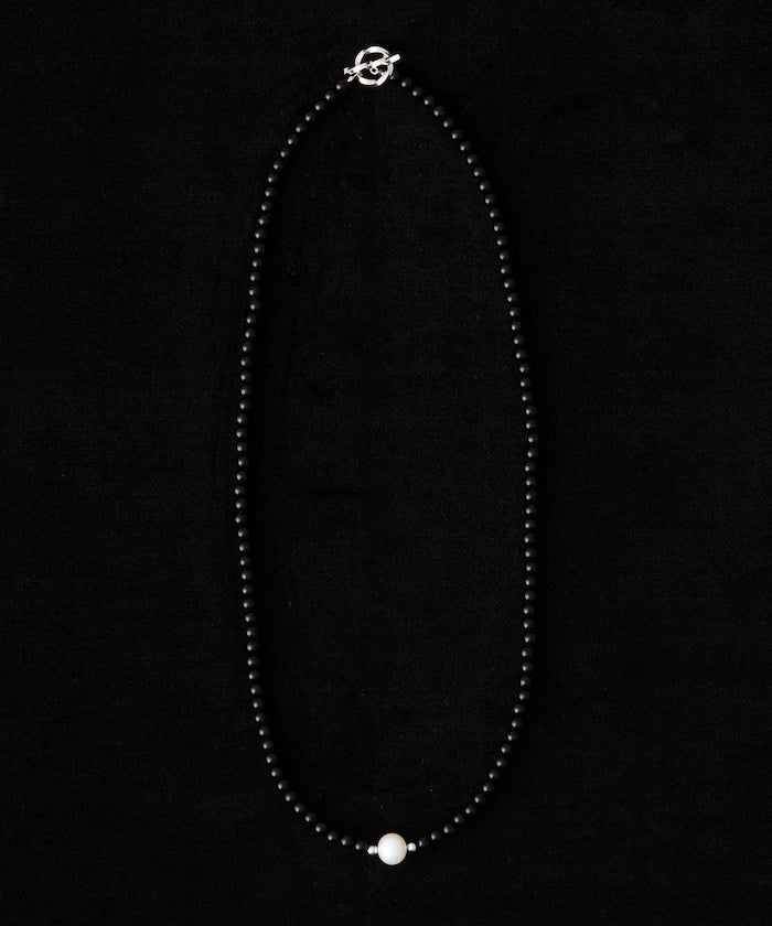 【April 1st, 12:00 release】SILVER925 onyx natural stone necklace
