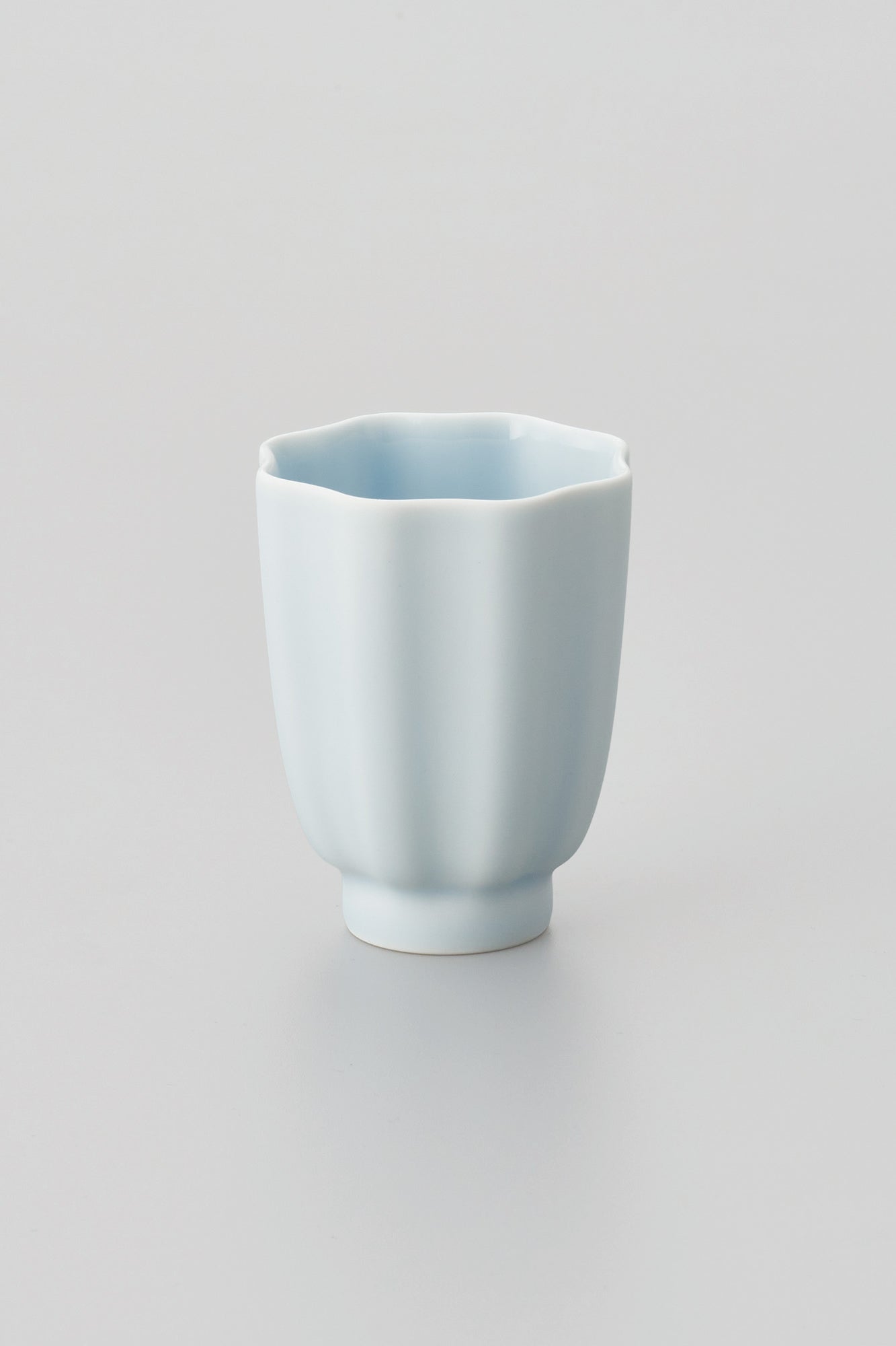 PORCELAIN POTTERY TEA CUP - OPALIN BLUE