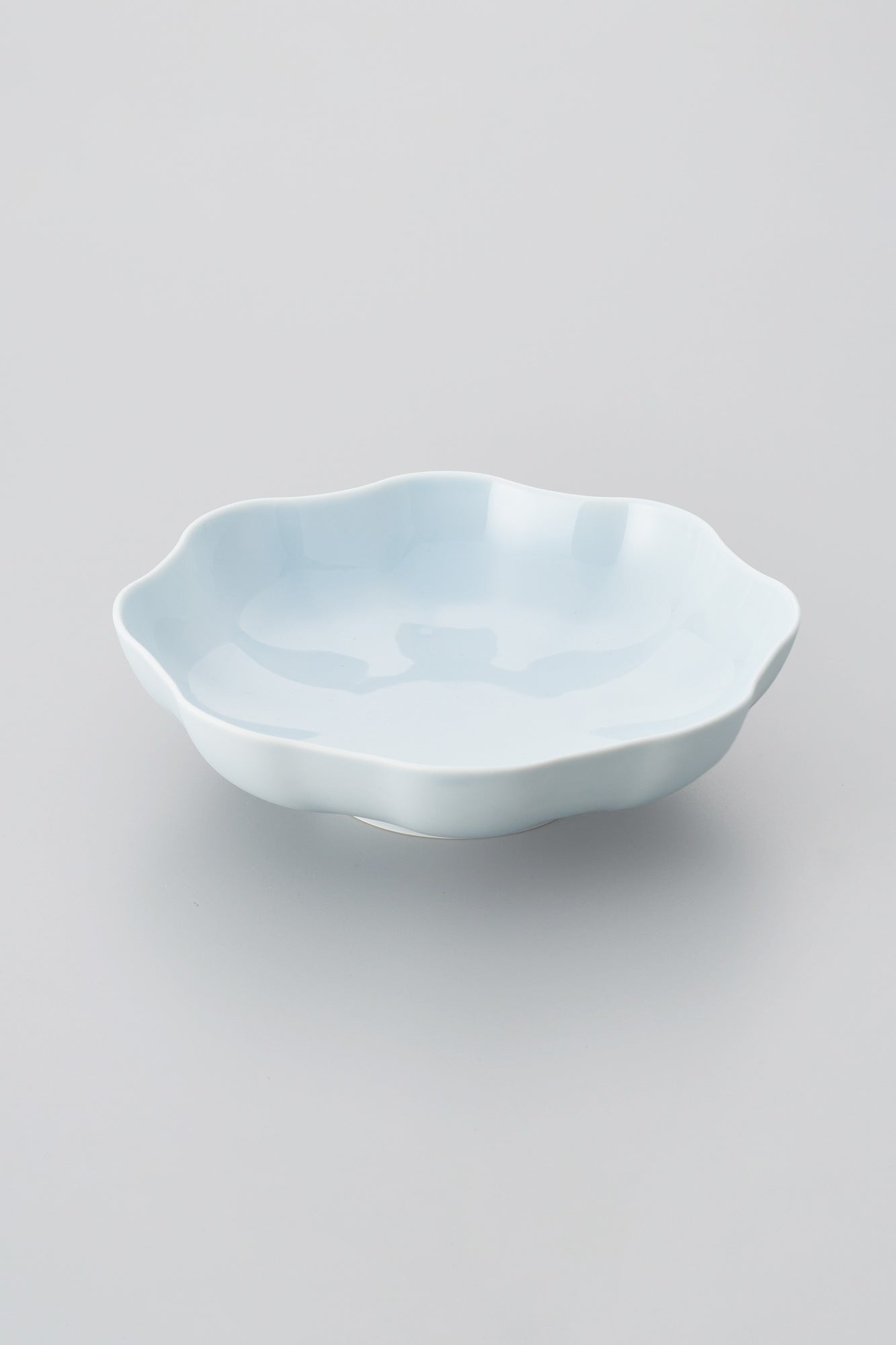 PORCELAIN POTTERY BOWL LARGE - OPALIN BLUE