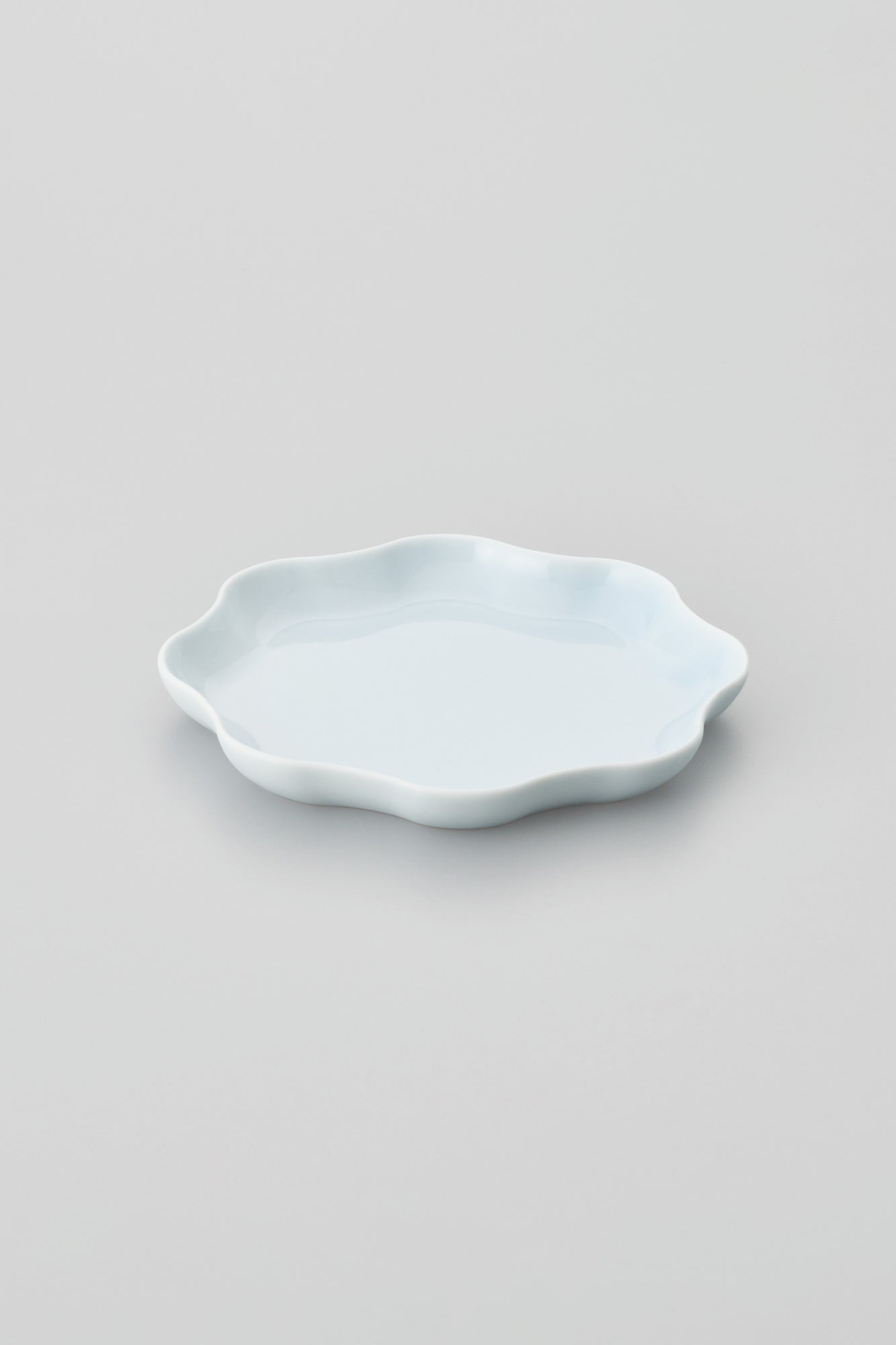 PORCELAIN POTTERY PLATE SMALL - OPALIN BLUE