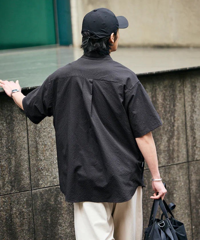 AiRide/AiRide Relax Fit Short Sleeve Seersucker Shirt/Pocketable/Quick Dry/UV Cut [Limited Edition]