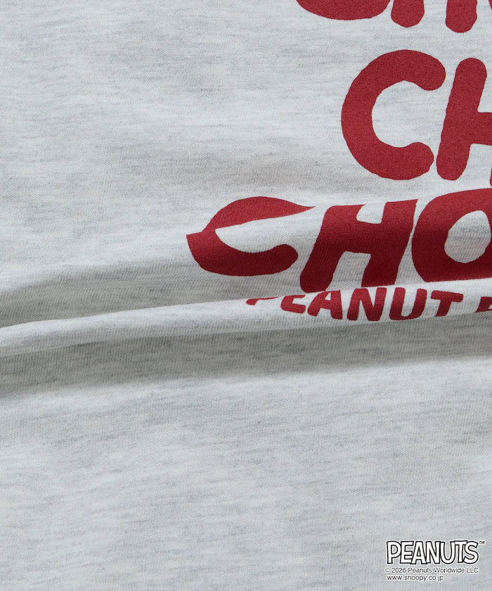 PEANUTS/Peanuts Limited Edition Big Silhouette Back Print Crew Neck T-Shirt/CHOMP 【Limited Edition】