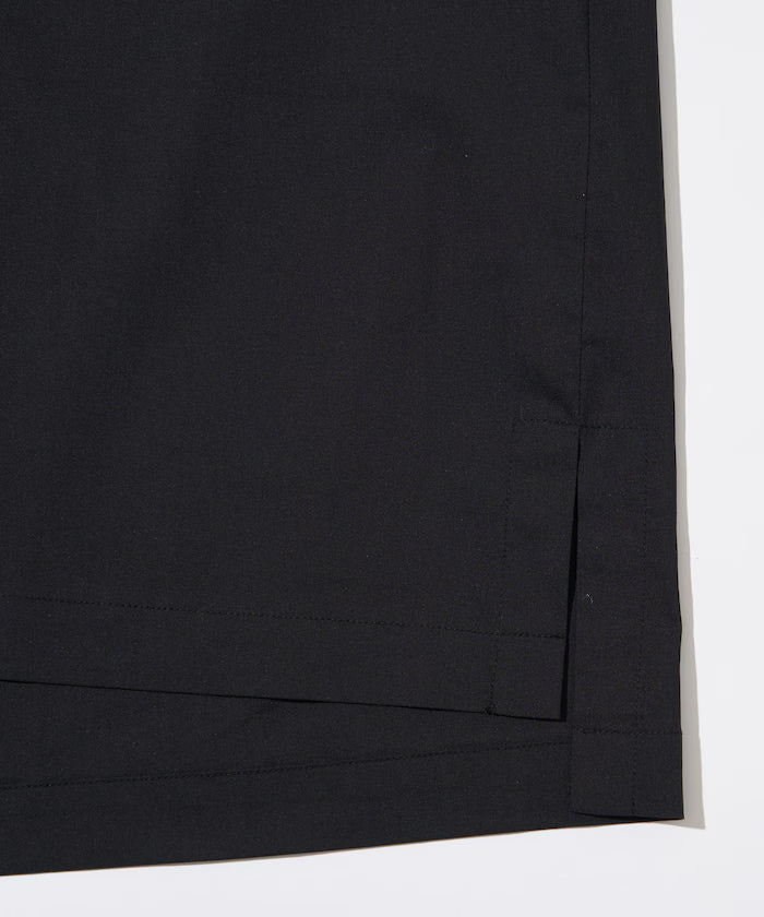 Ramie Blend Oversize Short Sleeve Open Collar Shirt / Easy Care Shirt / Linen Blend Short Sleeve Shirt