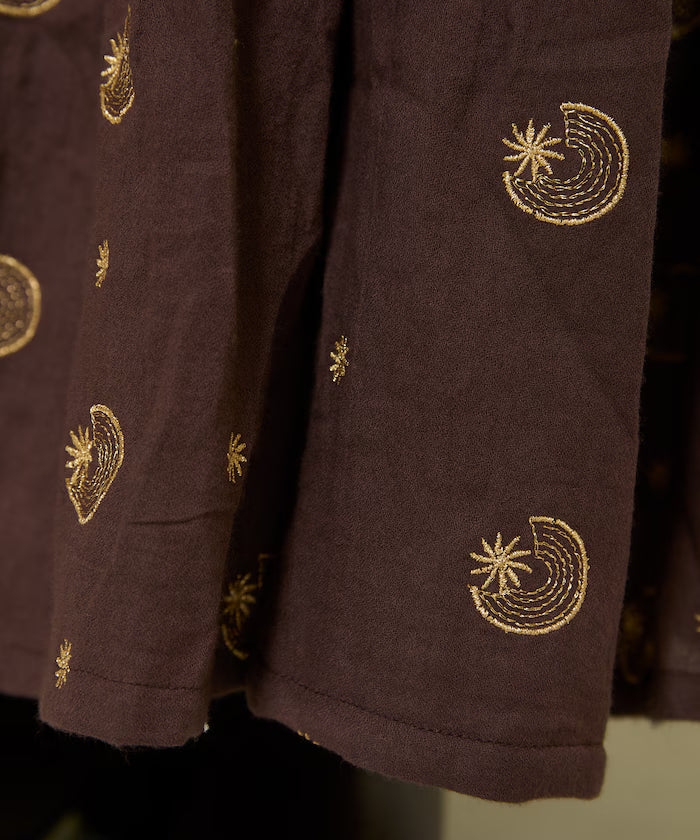 Lame Embroidered Moon & Star Dress
