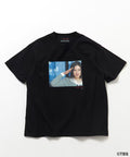 [March 13, 12:00 Release] TBS Drama 'Keizoku' Collaboration 'SHIBATA' Front Print Short Sleeve Crew Neck T-Shirt A - Black