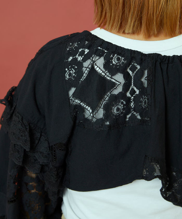 2WAY Lace Bolero & Chaps Pants