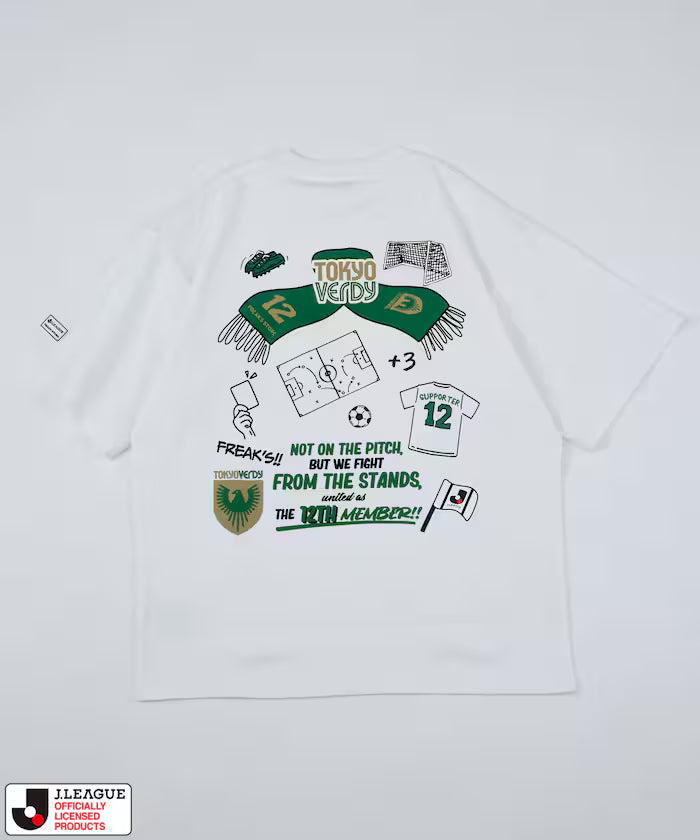 [May 15, 12:00 Sale Start] J.LEAGUE × FREAK’S STORE Custom SUPPORTERS SHORT SLEEVE TEE [Tokyo Verdy]