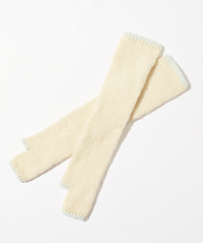 Alpaca Blend Bicolor Knit Gloves
