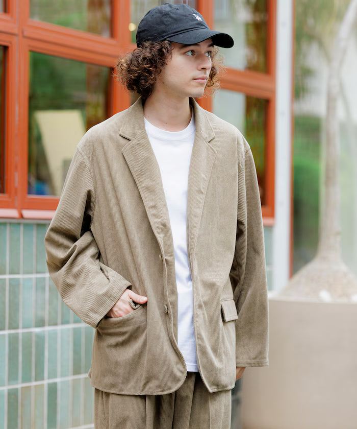 Relax Fit Corduroy Setup / Tailored Jacket / Wide Pants 【Limited Edition】