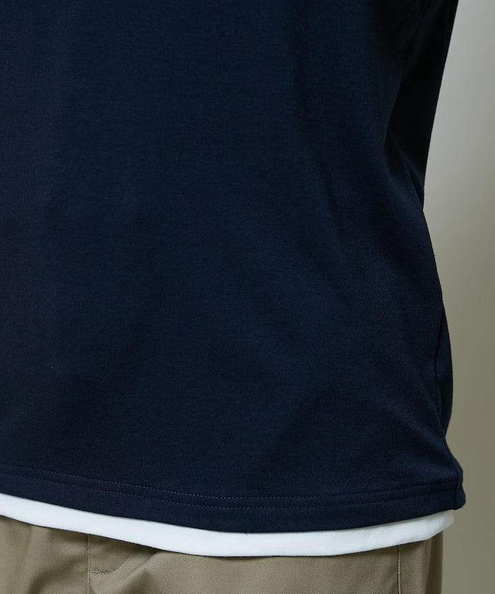 Layered Color Scheme Henley Neck T-Shirt Limited Edition