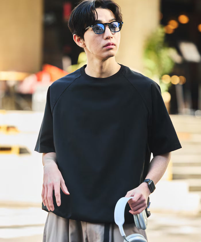 AiRide/Air Ride Relaxed Fit Raglan Short Sleeve Pullover/Moisture Wicking/UV Cut/Hem Code [Limited Edition]