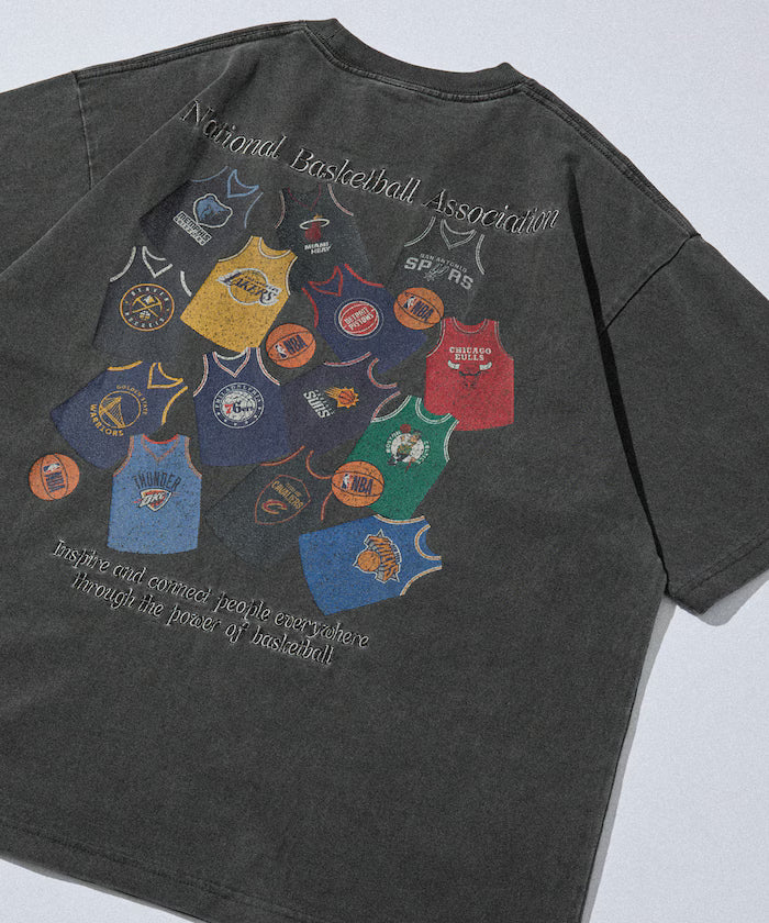 NBA × FREAK'S STORE Exclusive Random Uniform Design Back Print Crew Neck T-shirt