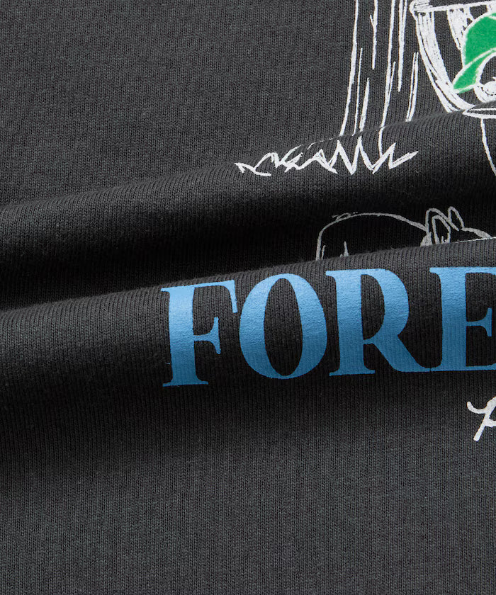 Limited Edition Relaxed Fit Back Print Crew Neck T-Shirt FOREST BATHING MAN TEE