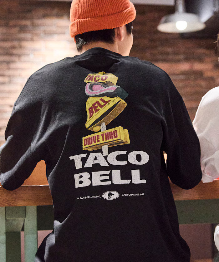 Limited Edition TACOBELL×FREAK'S STORE Exclusive Big Silhouette Back Print Crew Neck T-Shirt