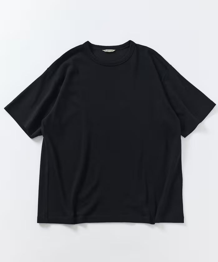 SUPER MERINO WOOL×INKEEP Crew Neck Short Sleeve T-Shirt