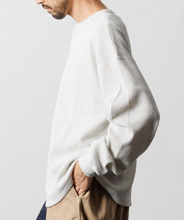 Big Silhouette Long Sleeve Waffle Thermal L/S T-shirt [Limited Edition]
