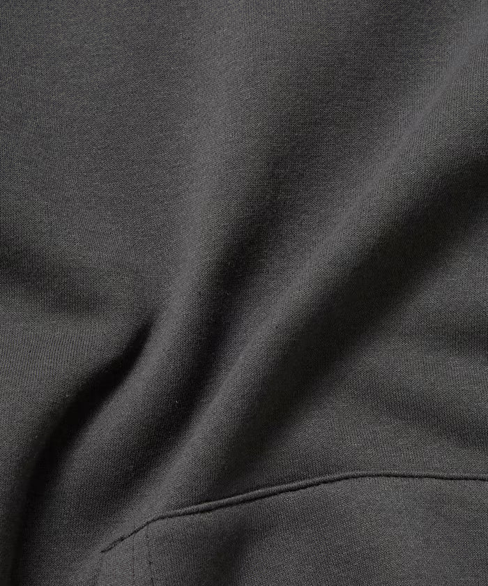 Big silhouette one-point logo pullover hoodie/hem cord/back brushed 【limited edition】