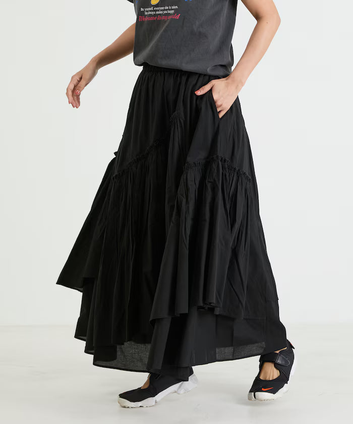 India Frill Maxi Gathered Skirt