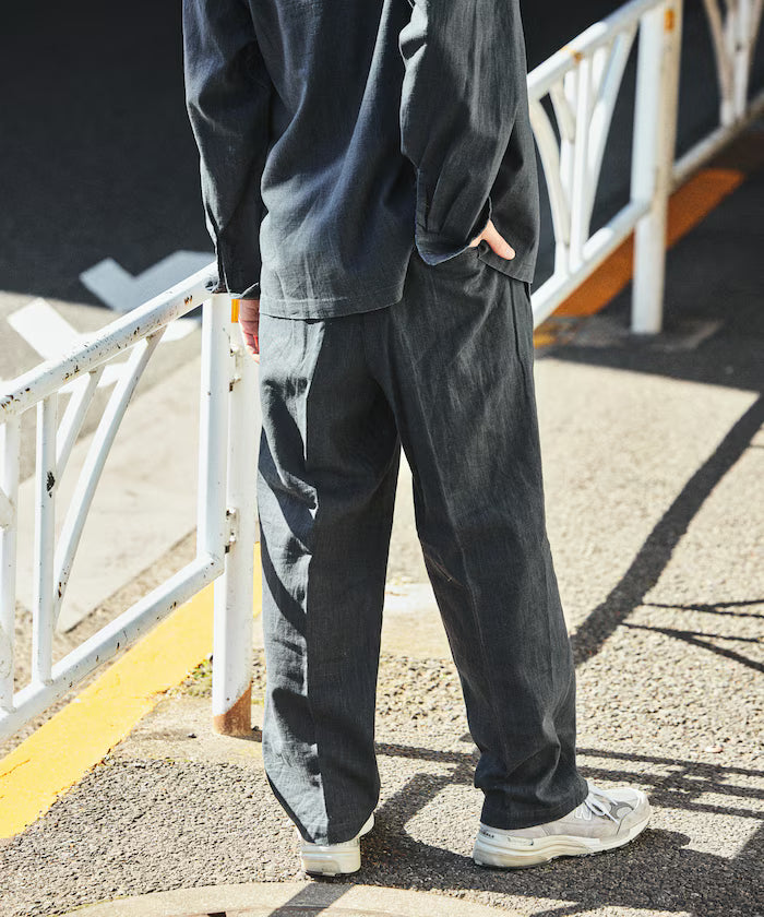 LINEN COTTON EASY SLACKS [Compatible with Setup]