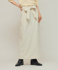 Double Cross Tight Skirt - Off-White