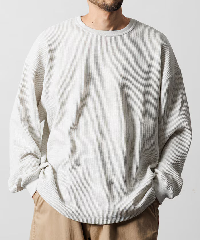Big Silhouette Long Sleeve Waffle Thermal L/S T-shirt [Limited Edition]
