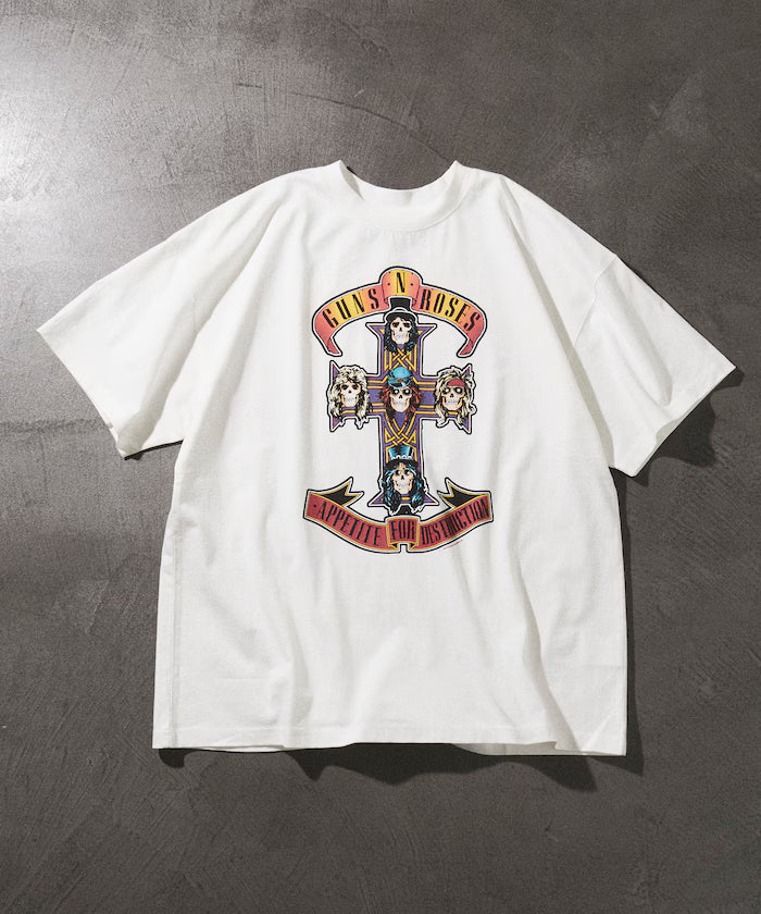 【EXCLUSIVE】GUNS N ROSES Guns and Roses Front Print Crew Neck T-Shirt