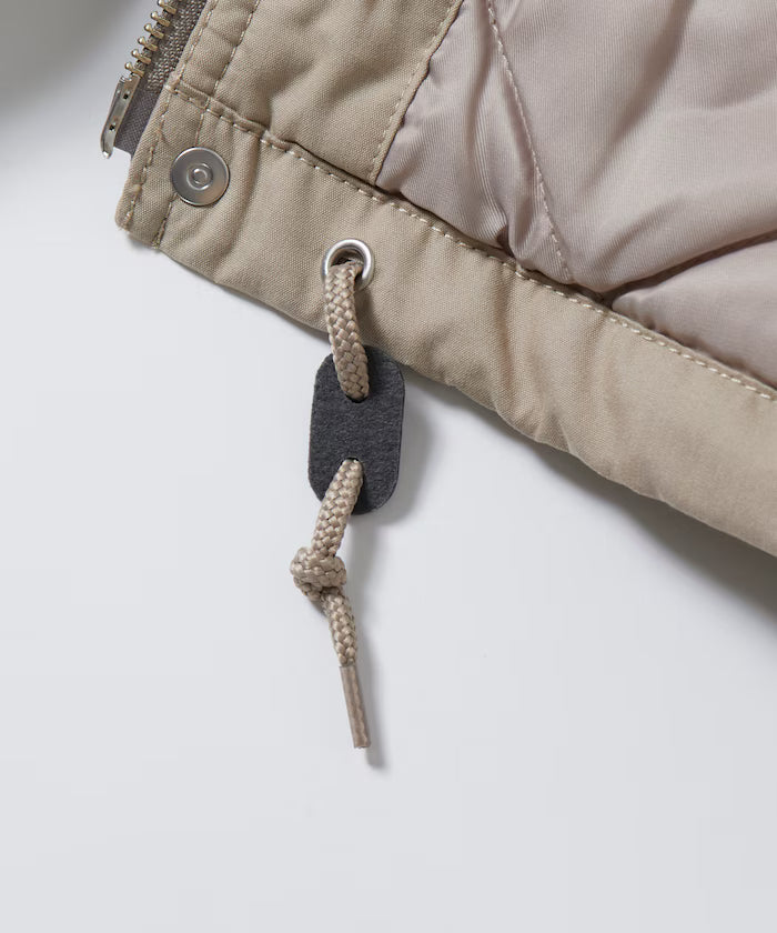 Corduroy panel cotton nylon blouson