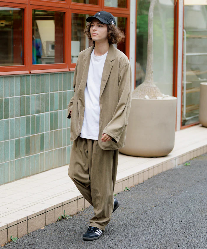 Relax Fit Corduroy Setup / Tailored Jacket / Wide Pants 【Limited Edition】