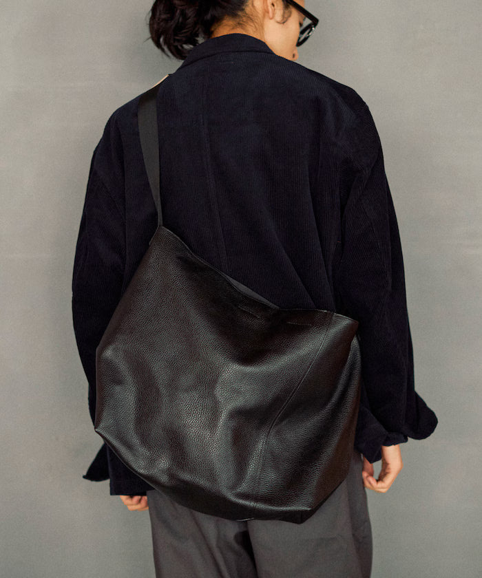 2WAY Leather Messenger Bag / 2WAY Leather Messenger Bag / Cowhide / Water-repellent leather