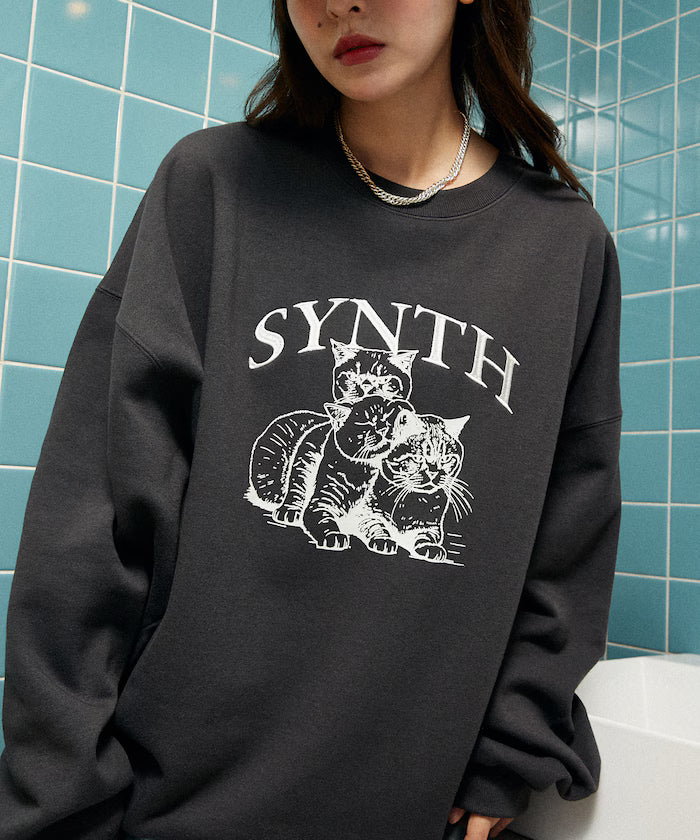 SYNTH Cat Fleece Lined Sweatshirt Limited Edition