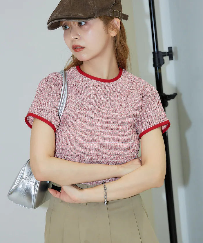 Shearing Design Check Pullover Shirt