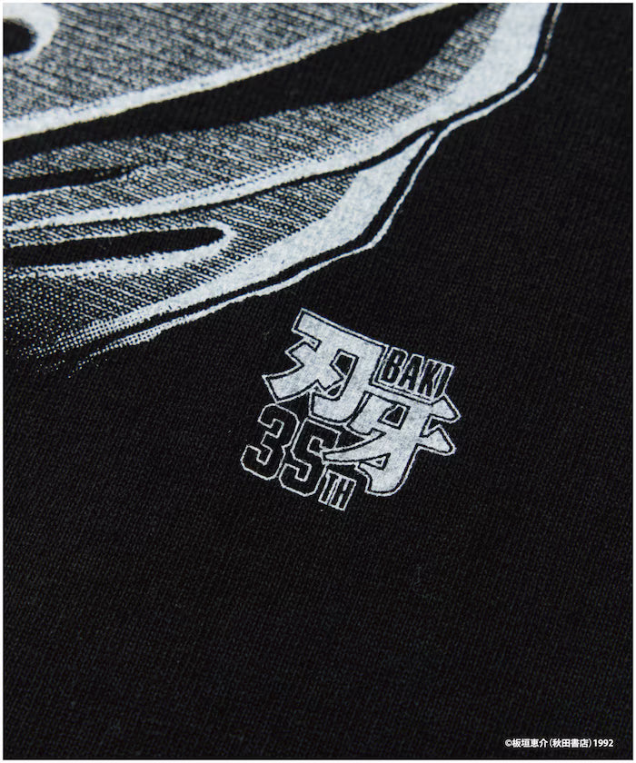 [June 12 12:00 Start of Sales] Baki 'Kaoru Hanayama/Yakuza Stand' Print Crew Neck T-shirt