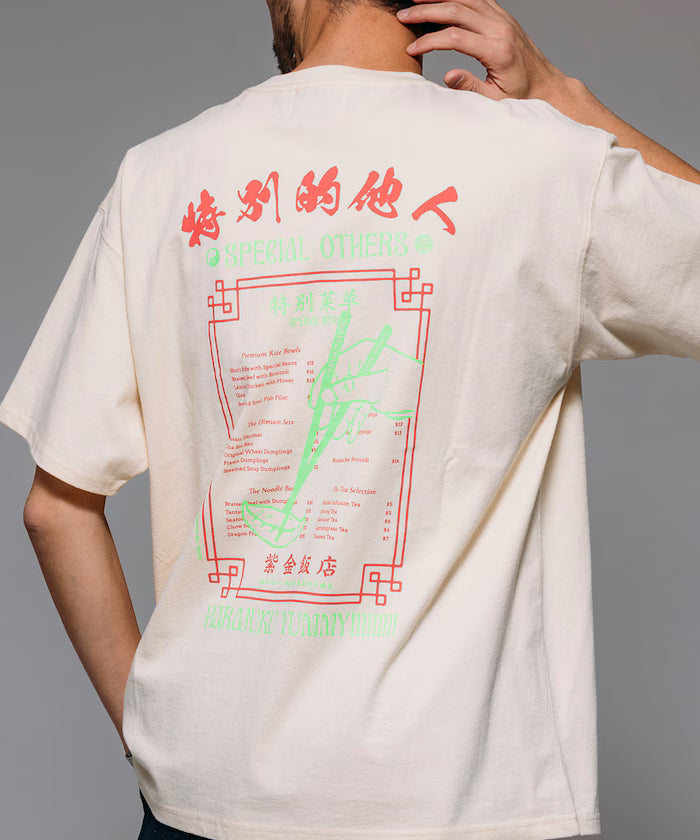SPE x Purple Gold Hotel x FREAK'S Glow-in-the-Dark Back Print Crew Neck T-Shirt - Off-White