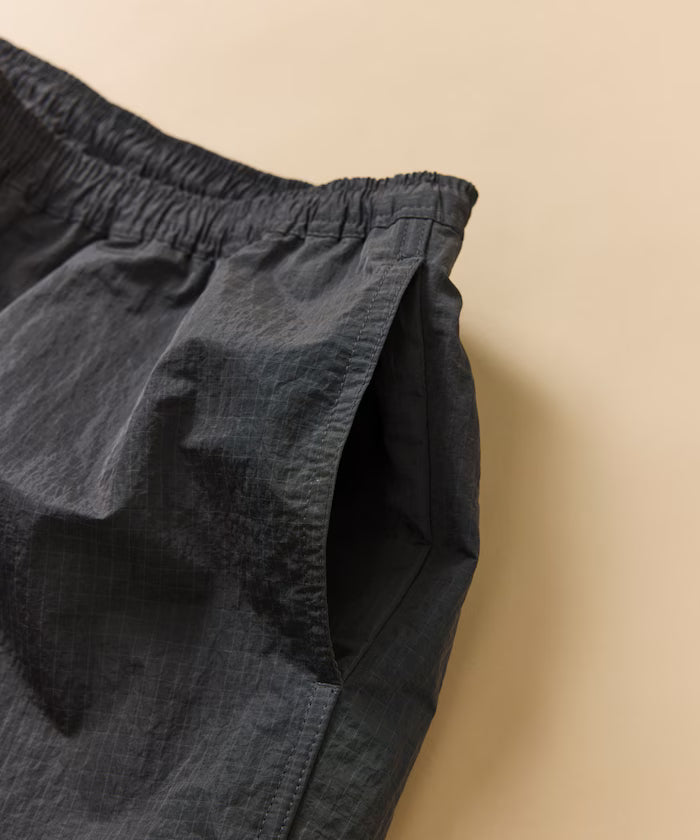 Outdoor Ripstop Nylon One Point Logo Zip-Up Parker Shorts Bag 3P Set