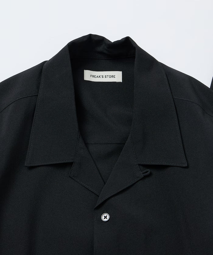 Relaxed Fit Linen Touch Setup/Open Collar Shirt/Wide Slacks [Limited Edition]