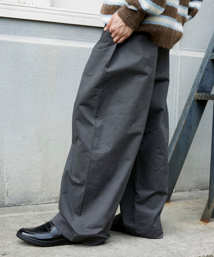 Overwide Curve Pants 【Limited Edition】 - Charcoal Gray