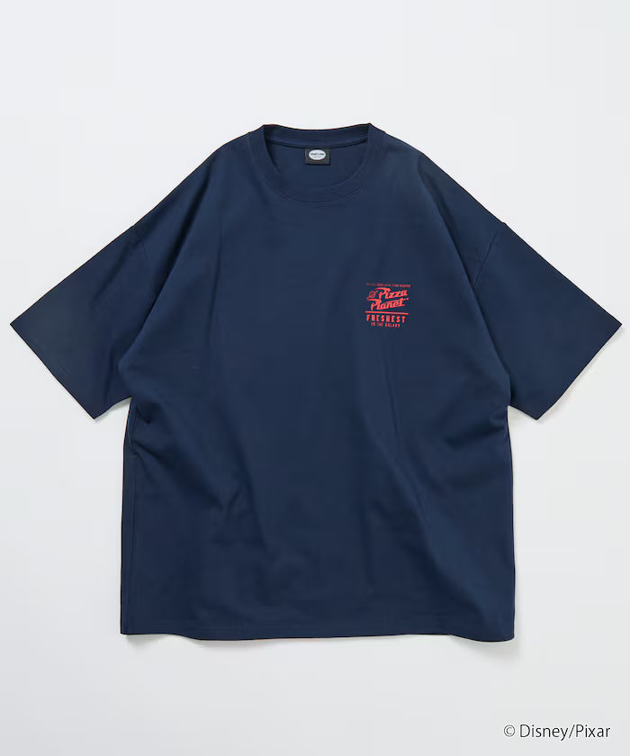 [TOY STORY] Exclusive Big Silhouette Back Print Crew Neck T-Shirt / Pizza Planet [Limited Edition]