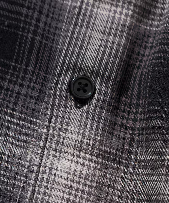 Relax Fit Relaxed Fit Bleached Ombre Check Flannel Shirt [Limited Edition]