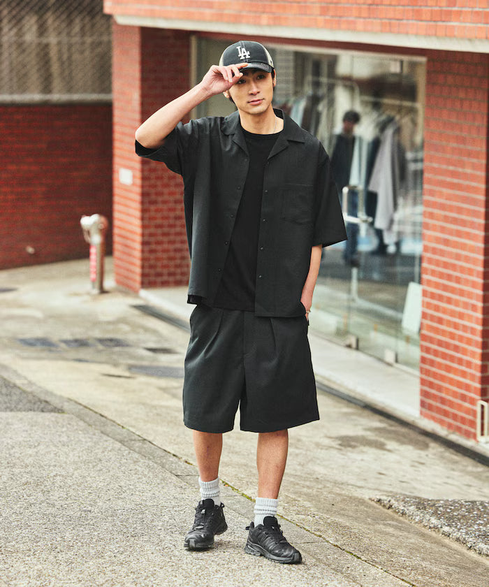 [New Color Added] Quick-Drying Material Relaxed Fit Easy Short Pants Linen-like Home Care