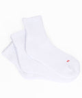 Sinking Plain White Quarter Socks (25.0-27.0cm compatible) - White
