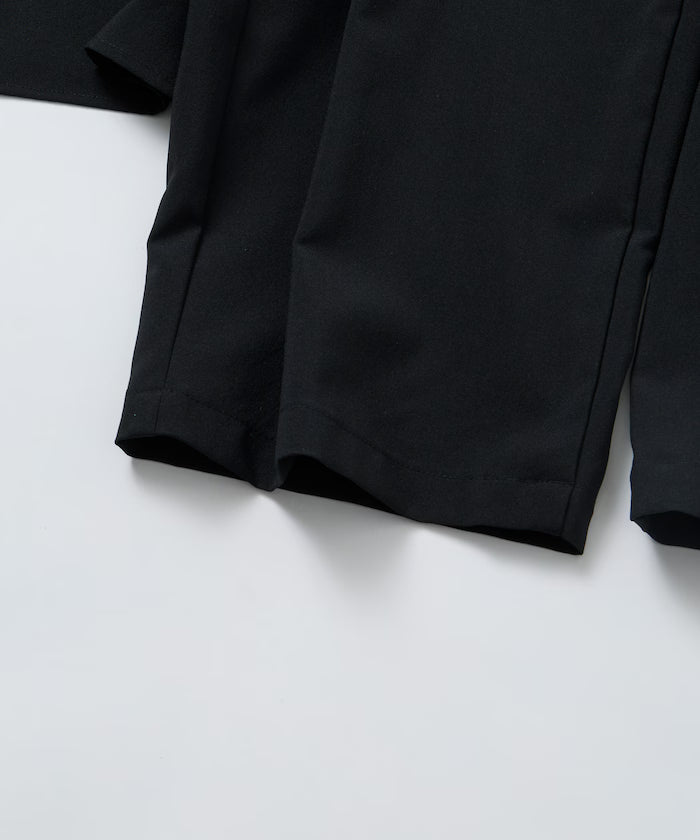 Relaxed Fit Linen Touch Setup/Open Collar Shirt/Wide Slacks [Limited Edition]