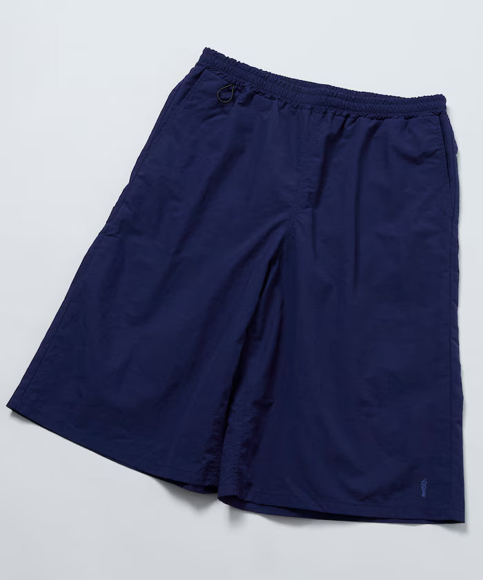 Nylon Sleek Water Length Baggy Shorts